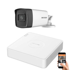   Hikvision 5 megapixeles 1 csőkamerás rendszer 40 méter látótávolsággal