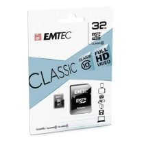 EMTEC 32 GB microSD memóriakártya + adapter Class 10