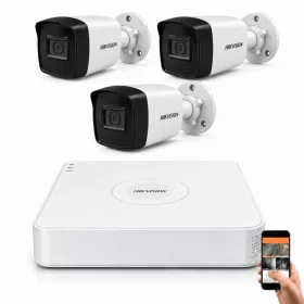   Hikvision 5 megapixeles 3 kamerás rendszer 80 méter látótávolság