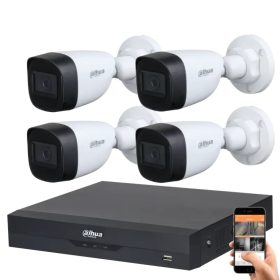   Dahua 5 Megapixel 4 csőkamerás rendszer 30 méter látótávolság