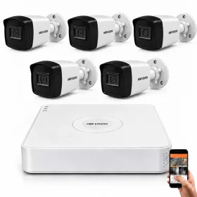   Hikvision 5 megapixeles 5 kamerás rendszer 80 méter látótávolság