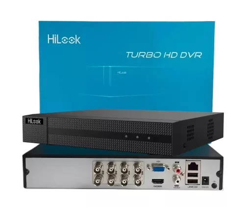 Hikvision HiLook 5 megapixeles 8 csőkamerás rendszer 40 méter látótávolsággal