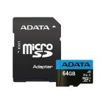 ADATA 64Gb microSD kártya Class 10 + adapter