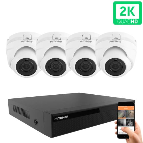 Amiko D20M530-AHD dome 4 biztonsági kamera rendszer 5MP 2K