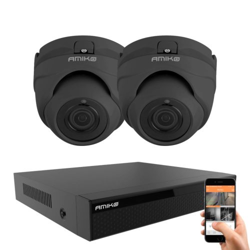 Amiko D20M530B-AHD dome 2 biztonsági kamera rendszer 5MP 2K