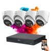 Dahua 4 dome biztonsági kamerás IP kamera rendszer 4MP színes éjszakai képpel