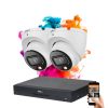 Dahua 2 dome biztonsági kamerás IP kamera rendszer 8MP színes éjszakai képpel