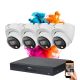 Dahua 4 dome biztonsági kamerás IP kamera rendszer 8MP színes éjszakai képpel