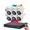 Dahua 6 dome biztonsági kamerás IP kamera rendszer 8MP színes éjszakai képpel