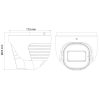 Provision 5 Megapixeles kültéri dome kamera 5XZOOM PR-DI350A-VF 