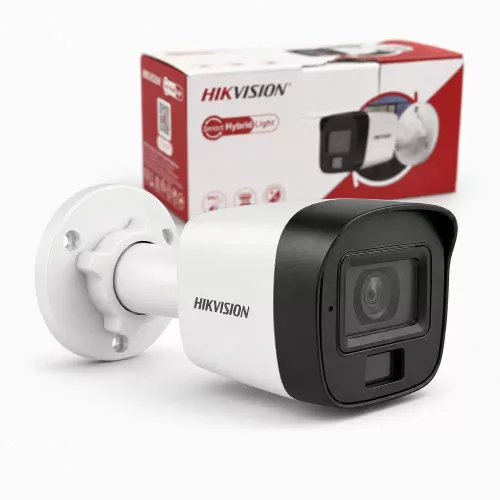Hikvision DS-2CE16D0T-LPFS(2.8mm) biztonsági kamera színes éjjellátással (2MP, kültéri, hibrid LED, IP67, mikrofon) orkodo.hu
