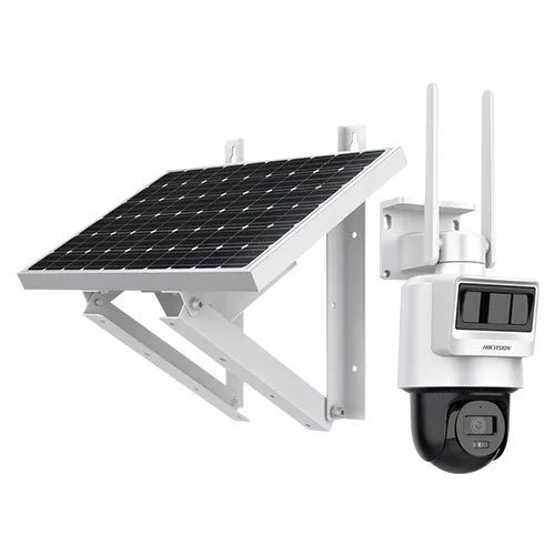 Hikvision DS-2DE2C400IWG-K/4G/C05S10 4MP forgatható 4G SIM biztonsági kamera + napelemes töltő