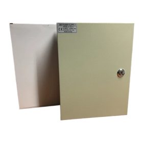   12V 10A Szünetmentesíthető tápegység zárható fémdobozban 9 táp kimenettel