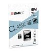 EMTEC 64 GB microSD memóriakártya + adapter Class 10