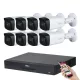 Dahua 8 kamerás 8MP 4K kamera rendszer szett 80 méter éjjellátással