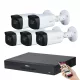 Dahua 5 kamerás 8MP 4K kamera rendszer szett 80 méter éjjellátással