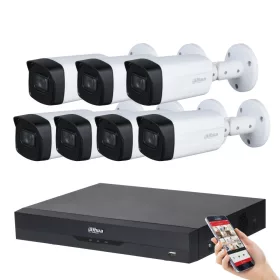   Dahua 7 kamerás 8MP 4K kamera rendszer szett 80 méter éjjellátással