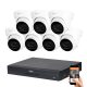 Dahua 7 dome kamerás 8MP 4K kamera rendszer szett 30 méter éjjellátással