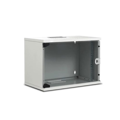 S-Link Rackszekrény - 4U 19" fali kivitel (190x530x400mm, Flatpack, szürke)