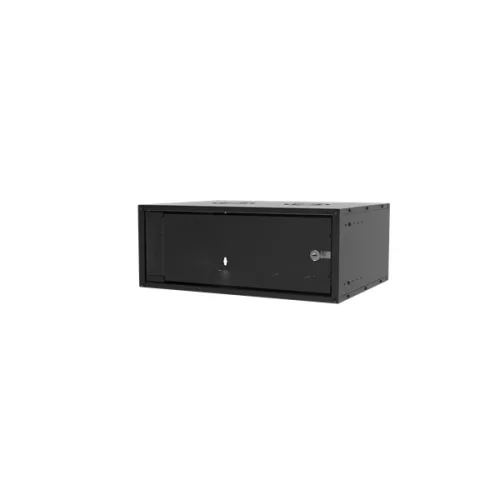 S-Link Rackszekrény - 4U 19" fali kivitel (190x530x400mm, Flatpack, szürke)