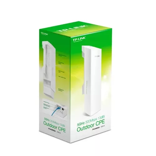 TP-Link Pharos CPE510 Kültéri WiFi Access Point (300Mbps, 5GHz, 100Mbps, 24V PoE, irányítható 13dBi antenna, 5km)