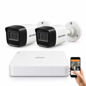   Hikvision 5 megapixeles 2 kamerás kamerarendszer 30 méter látótávolsággal