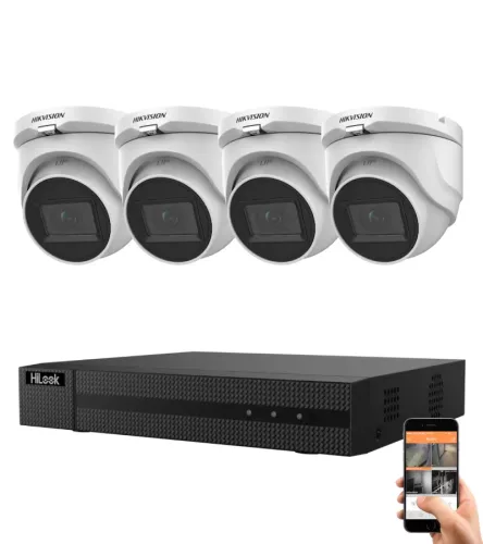 Hikvision 5 megapixeles 1 dome kamerás rendszer 30 méteres éjjellátással