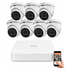   Hikvision 5 megapixeles 7 dome kamerás rendszer 30 méteres látótávolsággal