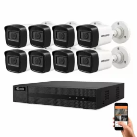   Hikvision HiLook 5 megapixeles 8 kamerás kamerarendszer 30 méter látótávolsággal