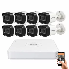   Hikvision 8 megapixeles 8 kamerás kamerarendszer 30 méter látótávolsággal