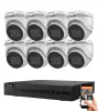 Hikvision 5 megapixeles 1 dome kamerás rendszer 30 méteres éjjellátással