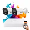Hikvision ColorVu 2 kamerás biztonsági kamera rendszer 5MP színes éjszakai képpel