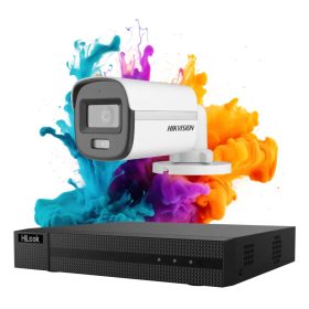   Hikvision HiLook ColorVu 1 kamerás biztonsági kamera rendszer 5MP színes éjszakai képpel