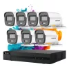 Hikvision HiLook ColorVu 7 kamerás biztonsági kamera rendszer 5MP színes éjszakai képpel