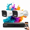 Hikvision ColorVu 2 kamerás IP kamera rendszer 6MP színes éjszakai képpel