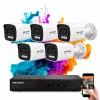 Hikvision ColorVu 5 kamerás IP kamera rendszer 6MP színes éjszakai képpel