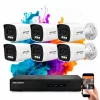 Hikvision ColorVu 6 kamerás IP kamera rendszer 6MP színes éjszakai képpel