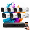 Hikvision ColorVu 7 kamerás IP kamera rendszer 6MP színes éjszakai képpel