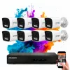 Hikvision ColorVu 8 kamerás IP kamera rendszer 6MP színes éjszakai képpel