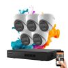 Hikvision ColorVu 5 kamerás IP dome kamera rendszer 4MP színes éjszakai képpel