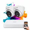 Hikvision ColorVu 2 kamerás biztonsági dome kamera rendszer 5MP színes éjszakai képpel