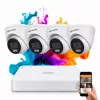 Hikvision ColorVu 4 kamerás biztonsági dome kamera rendszer 5MP színes éjszakai képpel