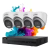 Hikvision HiLook ColorVu 4 kamerás biztonsági dome kamera rendszer 5MP színes éjszakai képpel