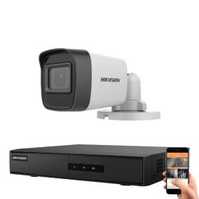   Hikvision 1 biztonsági kamerás IP kamera rendszer 2MP Full HD