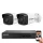 Hikvision 2 biztonsági kamerás IP kamera rendszer 2MP Full HD