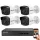 Hikvision 4 biztonsági kamerás IP kamera rendszer 2MP Full HD