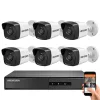 Hikvision 6 biztonsági kamerás IP kamera rendszer 2MP Full HD