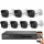 Hikvision 7 biztonsági kamerás IP kamera rendszer 2MP Full HD