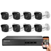 Hikvision 8 biztonsági kamerás IP kamera rendszer 2MP Full HD
