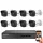Hikvision 8 biztonsági kamerás IP kamera rendszer 2MP Full HD